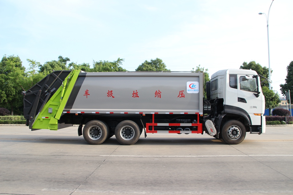 東風(fēng)天龍壓縮垃圾車高清圖