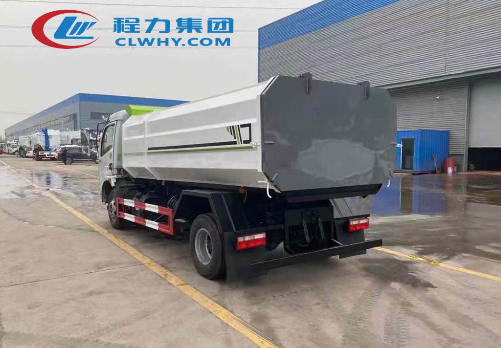 東風(fēng)福瑞卡掛桶垃圾車(chē)高清圖