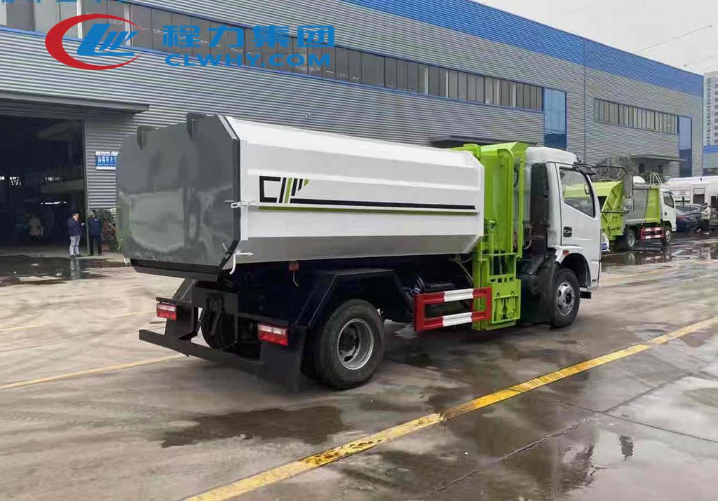 東風(fēng)福瑞卡掛桶垃圾車(chē)高清圖