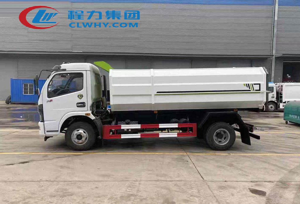 東風(fēng)福瑞卡掛桶垃圾車(chē)高清圖