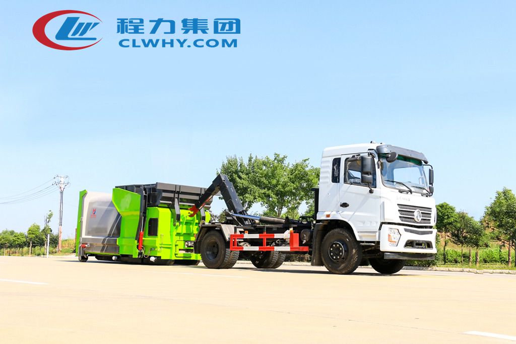 東風(fēng)專底勾臂垃圾車高清圖