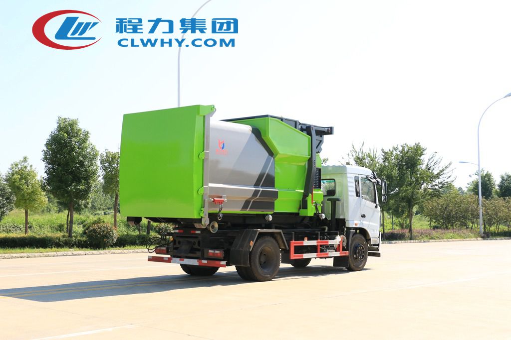 東風(fēng)專底勾臂垃圾車高清圖